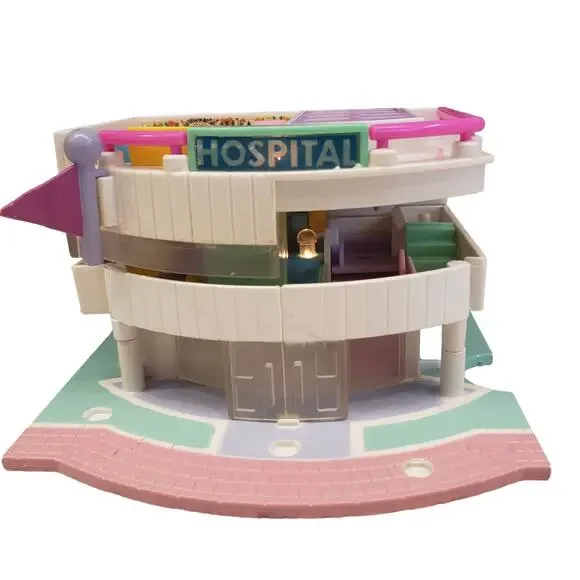 Vintage Polly Pocket Hospital Polly Pocket Wonderful Wedding Pull Out Playhouse - Picture 3 of 16